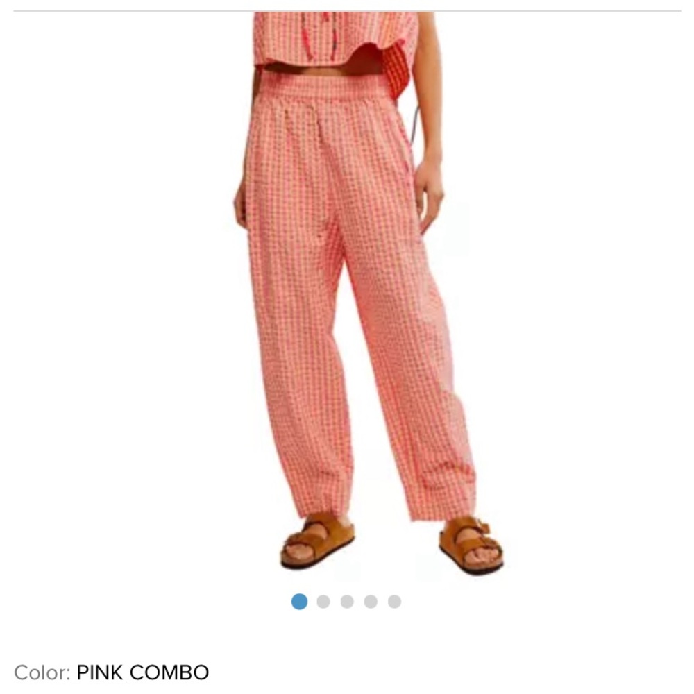Free People Preppy Poplin Gingham pants